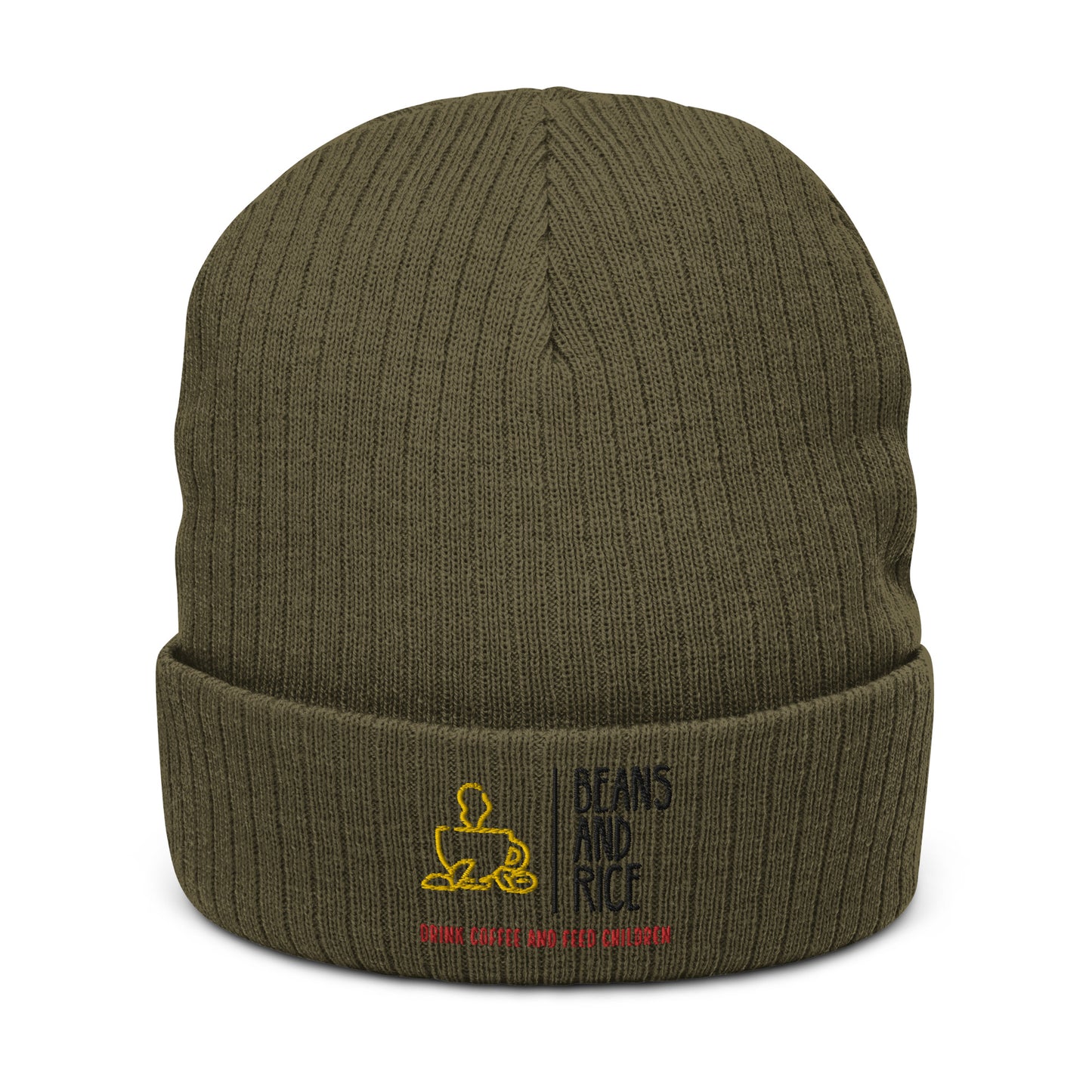 Ribbed knit beanie