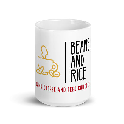 White glossy mug