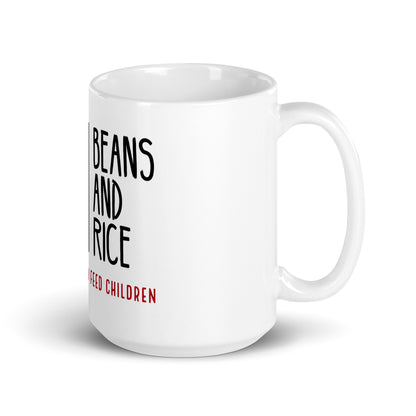 White glossy mug